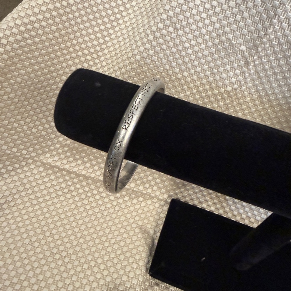 Engraved Bangle Bracelet